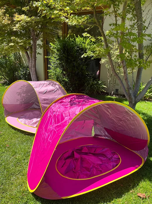 Carpa  de playa para bebés con piscina uv