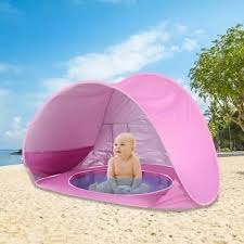 Carpa  de playa para bebés con piscina uv